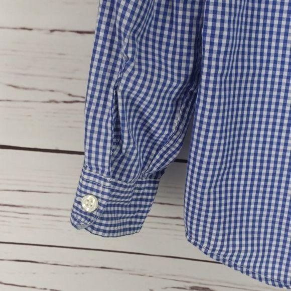 Class Club Toddler Blue Checkered Button Up shirt 4t - Picture 6 of 6